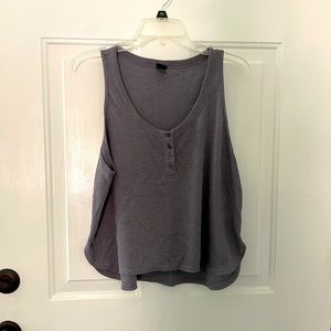 White Fable crop top tank